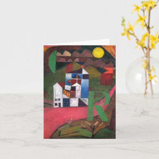 ヴィラR (1919) ポール・クレーによる絵画 カード (黄色い花)