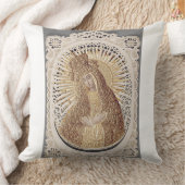 ヴィリウスマドンナ祈りの言葉...アー素晴らしト クッション (ブランケット)