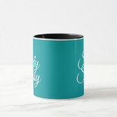 ヴィリディアングリーン60とサッシー60誕生日 マグカップ (中央)