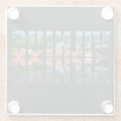 ヴィリヌス文字反射 ガラスコースター (裏面)