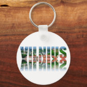 ヴィリヌス文字反射 キーホルダー (正面)