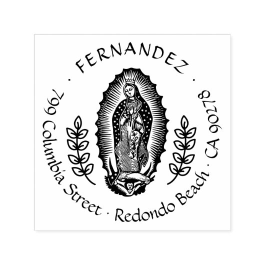 ヴィルゲングアダルーペクリスチャンヴィンテージ差出人住所 セルフインキングスタンプ (デザイン)