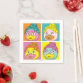 ヴィルディ・アーポップ・アートのト スタンダードカクテルナプキン (インサイチュ)