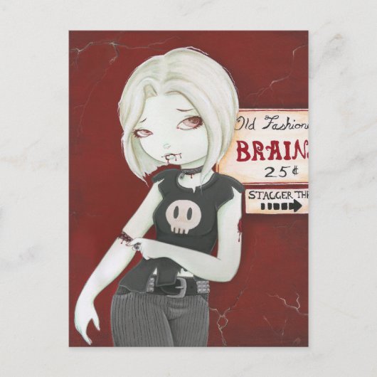 ヴィルニア – ゾンビパンクゴシック ポストカード (正面)