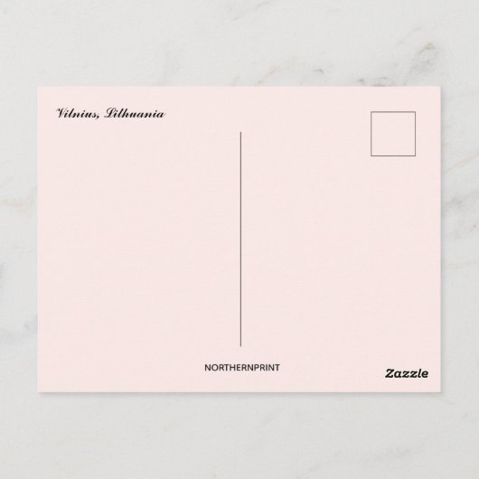 ヴィルニウスリトアニアの見解 ポストカード (裏面)