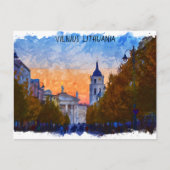 ヴィルニウスリトアニアパノラマビュー ポストカード (正面)