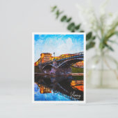 ヴィルニウスリトアニアビューティフル油ランドスケープ ポストカード (スタンド正面)