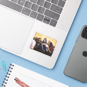 ヴィルヌーヴレーアヴィニョン広場ステッカーのピエタオブヴィルヌーヴレーズ シール (ノートパソコンとiPhone)