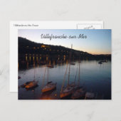 ヴィルフランシュ港 ポストカード (正面/裏面)