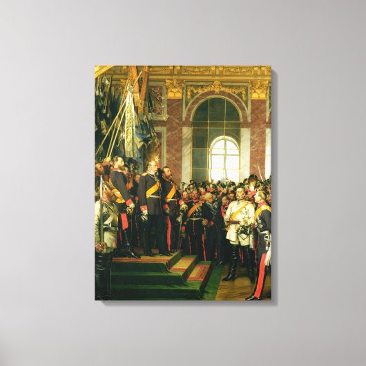 ヴィルヘルムのカイザー宣言 キャンバスプリント (正面)