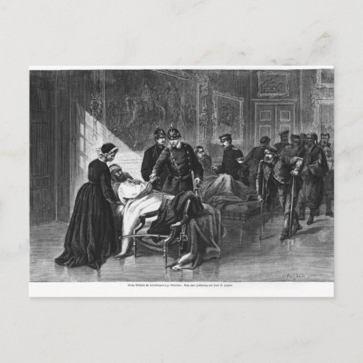 ヴィルヘルム国王の見舞い ポストカード (正面)