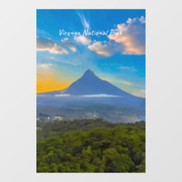ヴィルンガ国立公園、コンゴ民主共和国 - 火山 ウィンドウサイン