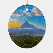ヴィルンガ国立公園、コンゴ民主共和国 - 火山 セラミックオーナメント (左)