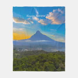 ヴィルンガ国立公園、コンゴ民主共和国 - 火山 フリースブランケット