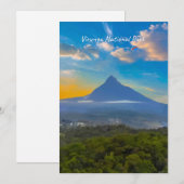 ヴィルンガ国立公園、コンゴ民主共和国 - 火山 招待状 (正面/裏面)