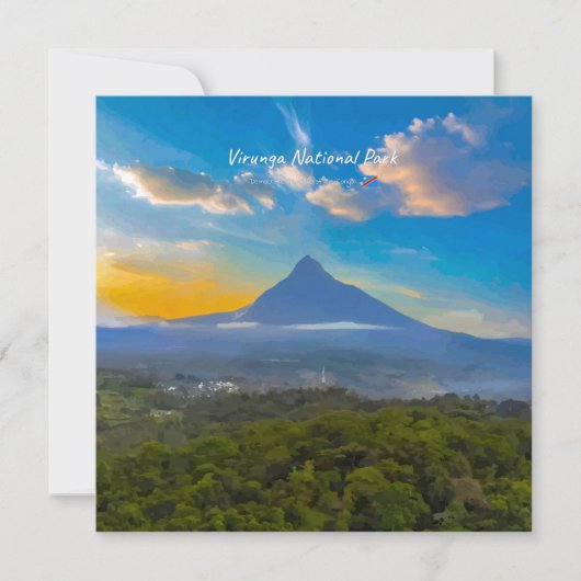 ヴィルンガ国立公園、コンゴ民主共和国 - 火山 招待状 (正面)