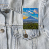 ヴィルンガ国立公園、コンゴ民主共和国 - 火山 缶バッジ (インサイチュ)