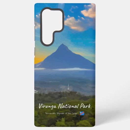 ヴィルンガ国立公園、コンゴ民主共和国 - 火山 SAMSUNG GALAXYケース (裏面)