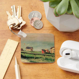 ヴィルヴィルでのレガッタ by ギュスターヴ・カイユボット キーホルダー