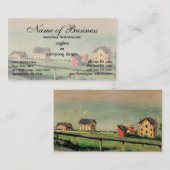 ヴィルヴィルでのレガッタ by ギュスターヴ・カイユボット 名刺 (正面/裏面)