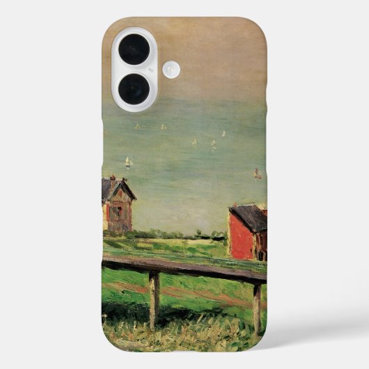 ヴィルヴィルでのレガッタ by ギュスターヴ・カイユボット Case-Mate iPhoneケース (裏面)