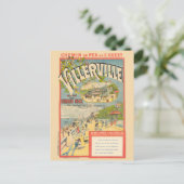 ヴィルヴィルフランス鉄道ヴィンテージポスター1890 ポストカード (スタンド正面)