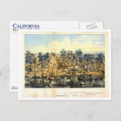 ヴィル・デ・サクラメント、1849年。 ポストカード (正面/裏面)