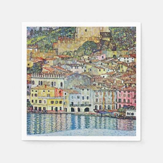 ヴィレイタリアンッジマルセナアットザガルダジーバイクリムト スタンダードカクテルナプキン (正面)