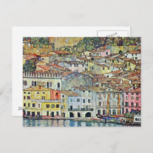 ヴィレイタリアンッジマルセナアットザガルダジーバイクリムト ポストカード (正面/裏面)