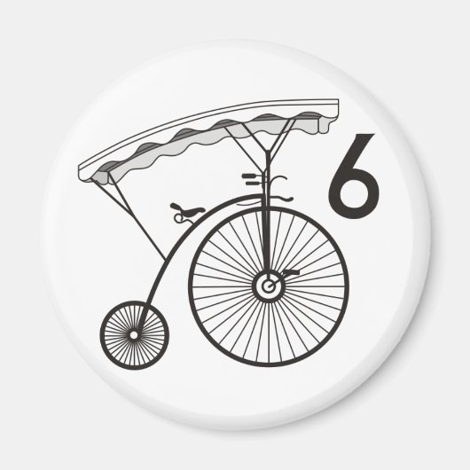 ヴィレガー6バッジ マグネット (正面)