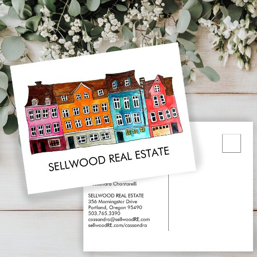 ヴィレッジウォーターカラー実在エステートブローカーエージェントLeasin ポストカード