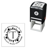 ヴィレッジサークルモノグラム セルフインキングスタンプ (インサイチュ)