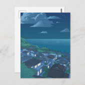 ヴィレッジシーブルーナイトスカイアニメ ポストカード (正面/裏面)