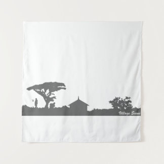 ヴィレッジシーン タペストリー