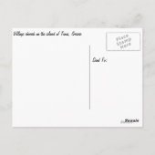 ヴィレッジチャーチオブティノスアイランドハガキ ポストカード (裏面)