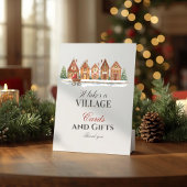 ヴィレッジハウズ素朴ウィンターベビーシャワーの好意 ポスター