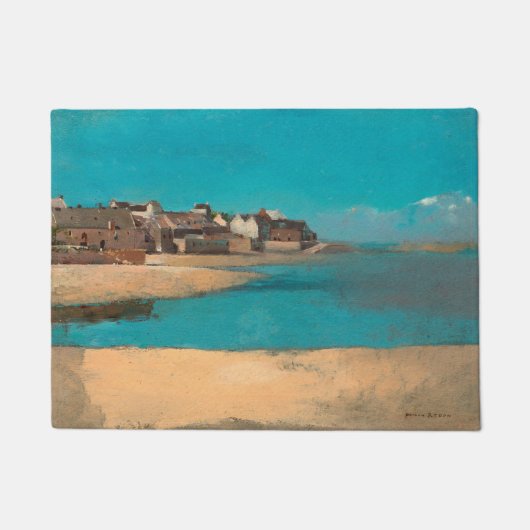 ヴィレッジバイザシーインブリタニーbyオディロン・レドン ドアマット (正面)