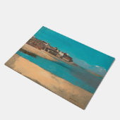 ヴィレッジバイザシーインブリタニーbyオディロン・レドン ドアマット (アングル)