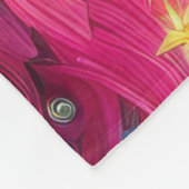 ヴィレッジホットピンクハウスクリスマスモチーフ フリースブランケット (角)