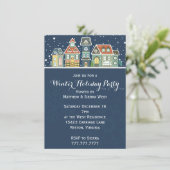 ヴィレッジホームズの冬の雪景色 ホリデーパーティー 招待状 (スタンド正面)