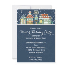 ヴィレッジホームズの冬の雪景色 ホリデーパーティー