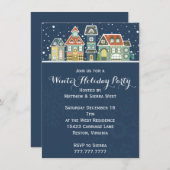 ヴィレッジホームズウィンタースノーシーンホリデーパーティー 招待状 (正面/裏面)