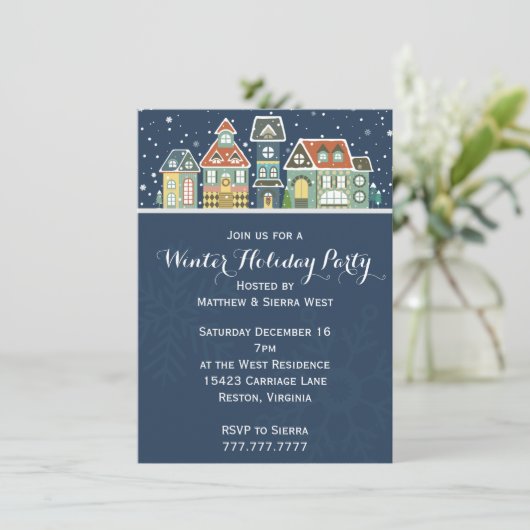 ヴィレッジホームズウィンタースノーシーンホリデーパーティー 招待状 (スタンド正面)
