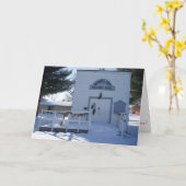 「ヴィレッジホール」クリスマスカード カード (黄色い花)