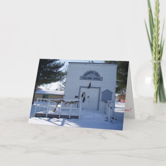 「ヴィレッジホール」クリスマスカード カード (正面)