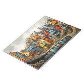 ヴィレッジランドスケープコンセプト抽象芸術カラフルアート ノートパッド (アングル)