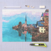 ヴィレッジランドスケープ3ウォールアートデコページ 薄葉紙 (クラフト)