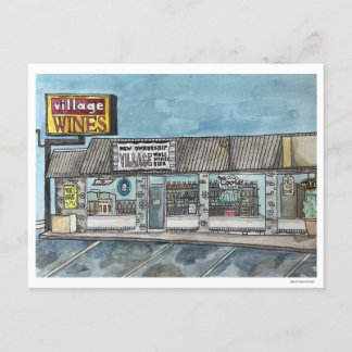 ヴィレッジワインズハンド絵を描ハガキ ポストカード