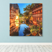 ヴィレッジ夕べ キャンバスプリント (インサイチュ (ウッドフロア))