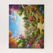 ヴィレッジ春イラストレーション ジグソーパズル (縦)